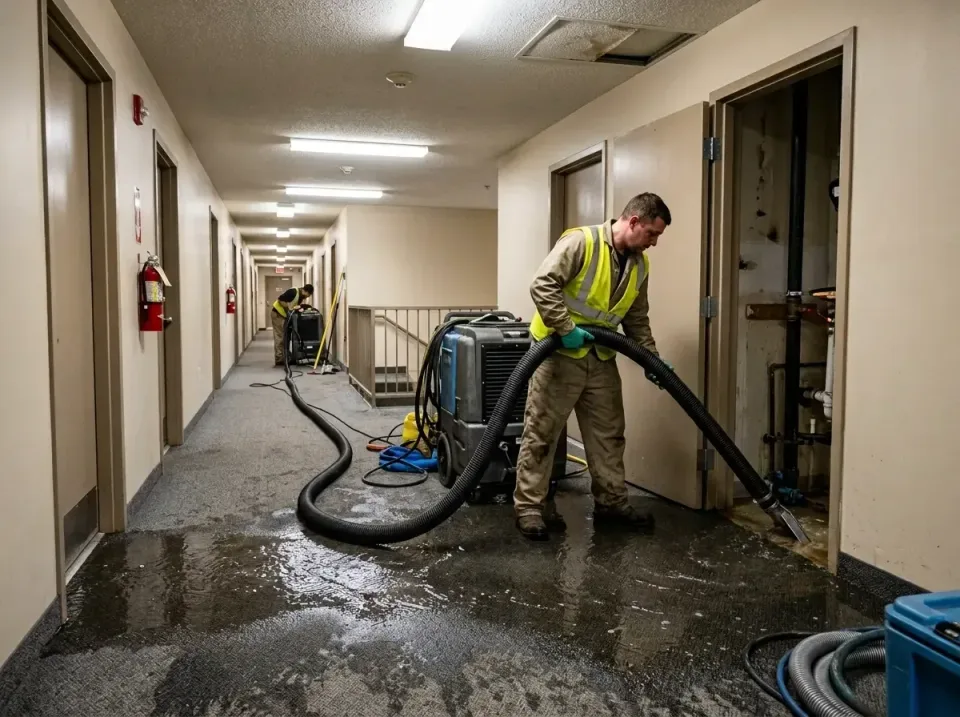 multi-unit-apartment-hallway-f-005 — frequently asked questions, Emergency Burst Pipe Water Extraction & Removal in Merrimac…